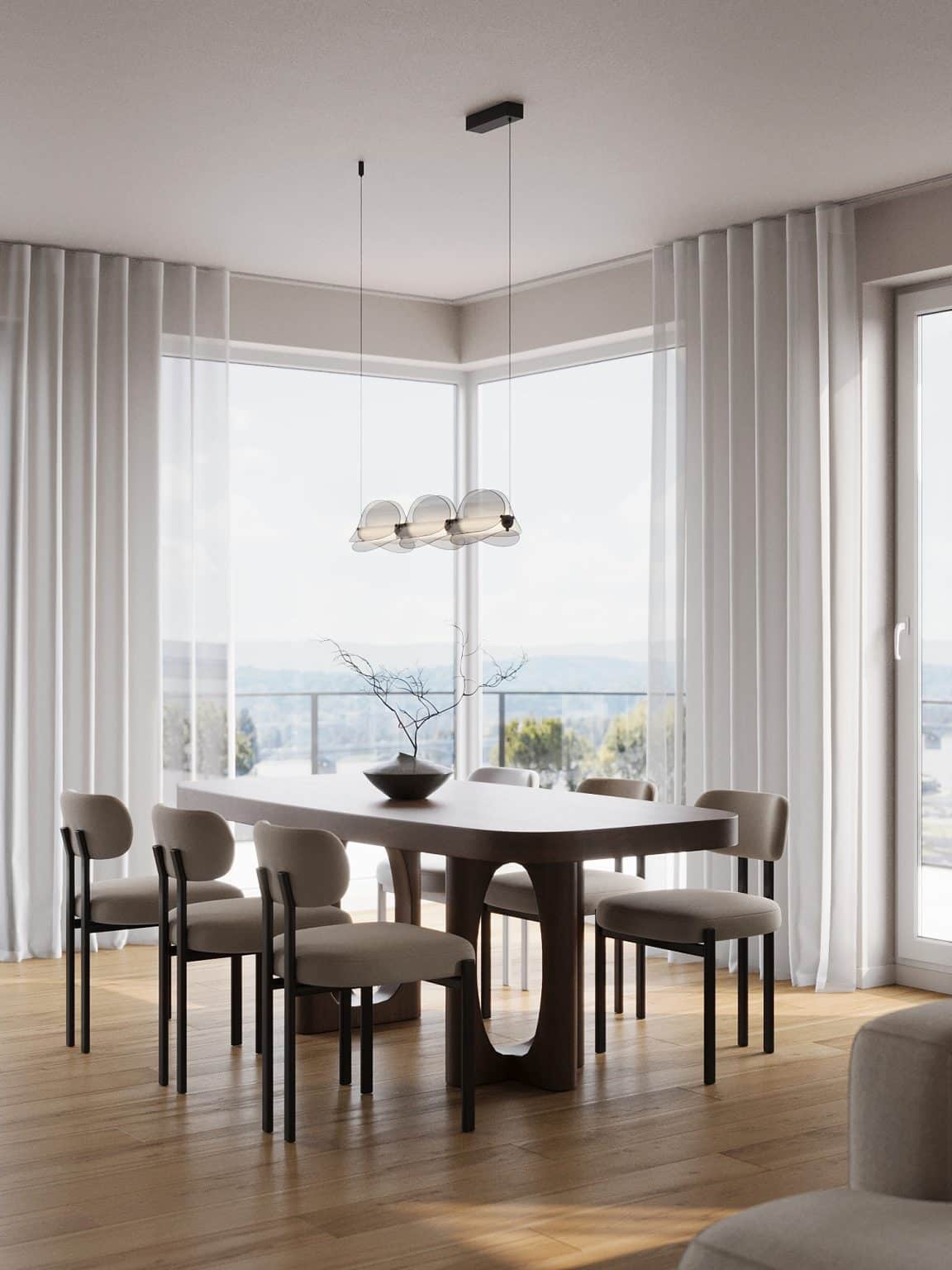 Panorámás étkező – Dorina Interior Design